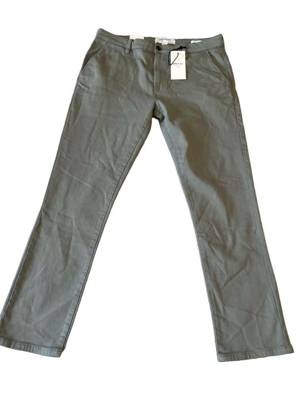 Kenneth Cole Men's Slim Fit Chino Pants 36x30 Olive Green New